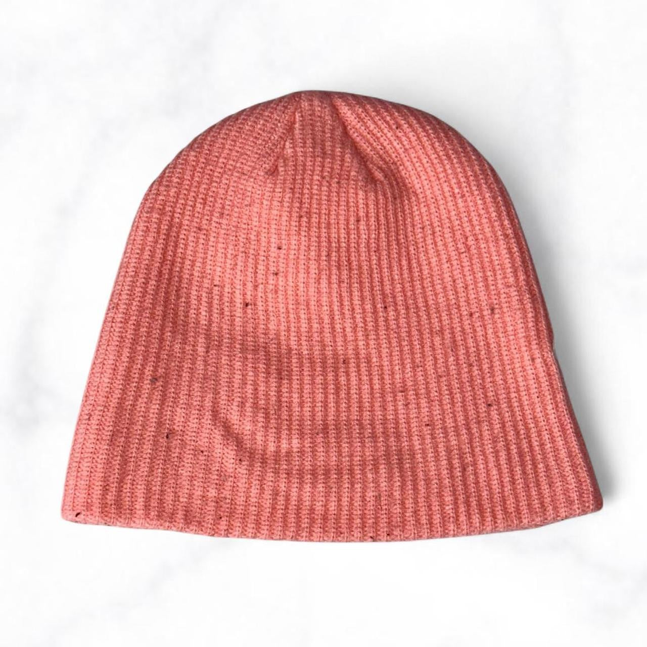 Peachy Pink Patch Beanie