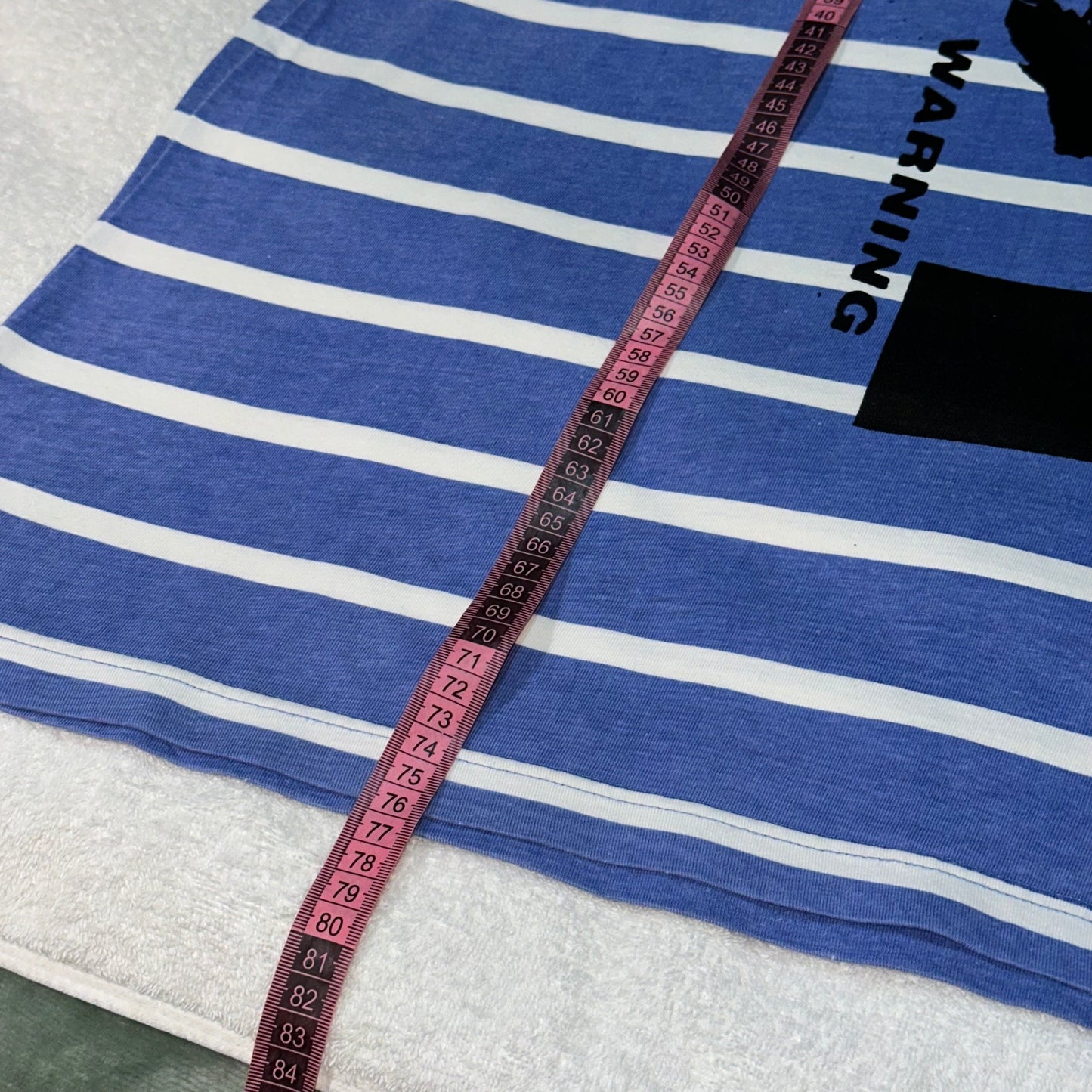 SMOKING CAUSES SWAG Polo Shirt Blue Striped