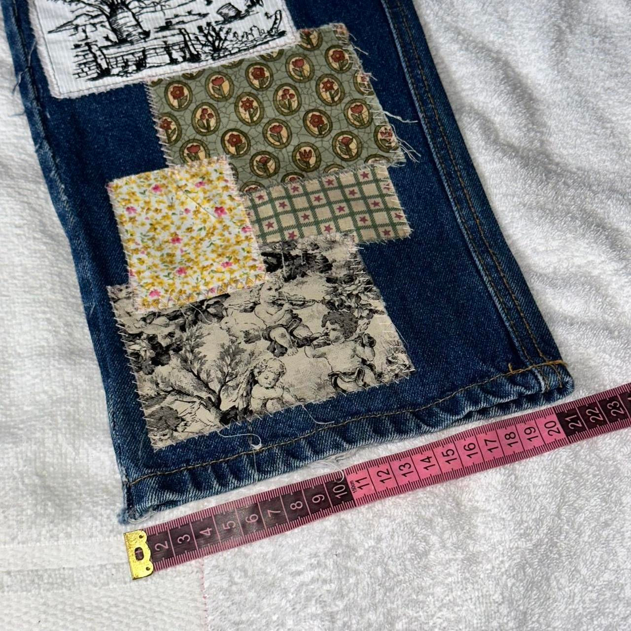 ‘Janette’ Scrap Patchwork Jeans
