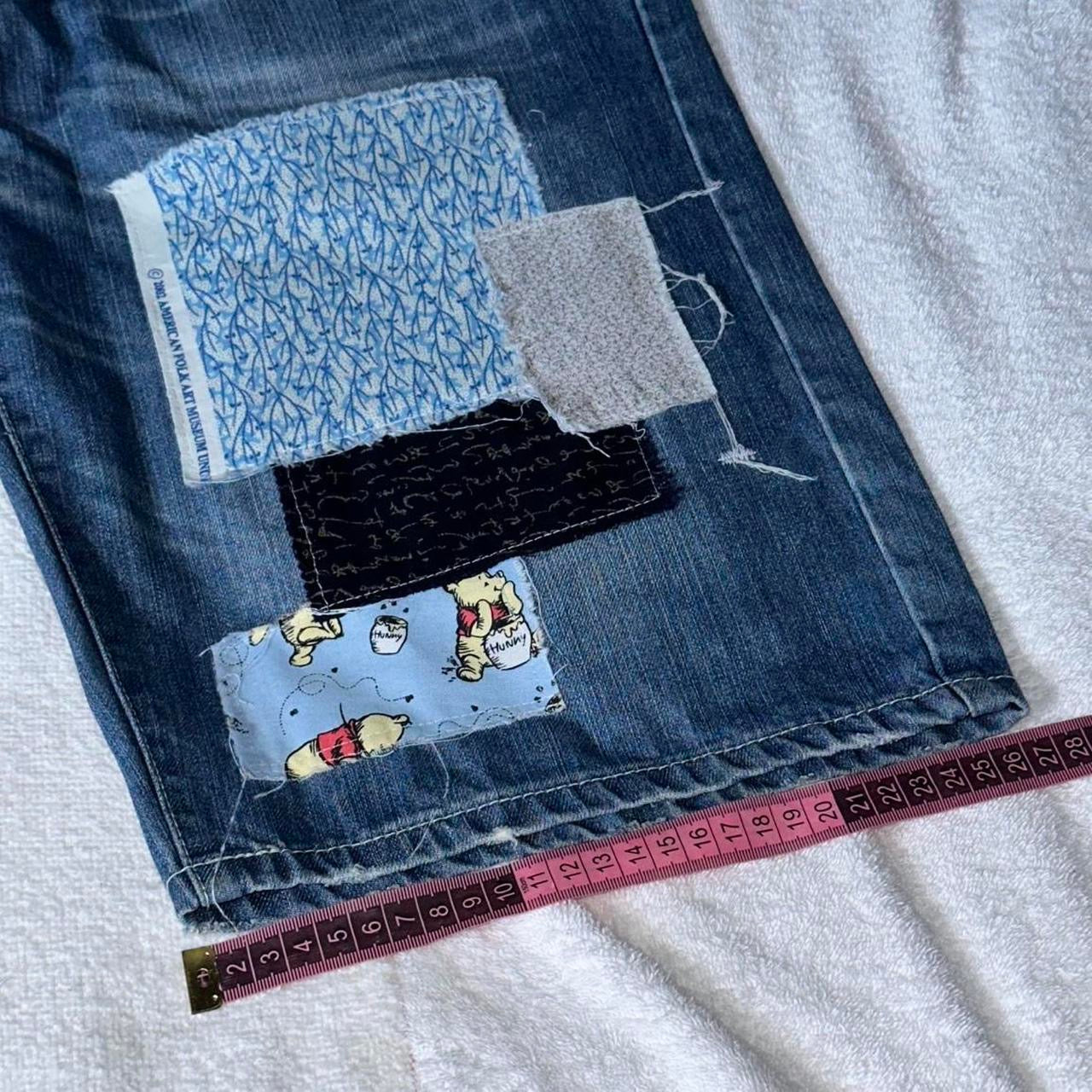 ‘Indigo’ Scrap Patchwork Jorts