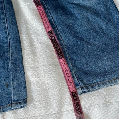 Anime Print Straight Jeans