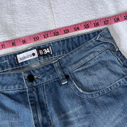 ‘Indigo’ Scrap Patchwork Jorts