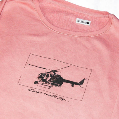 ‘if pigs could fly’ Jumper Pink