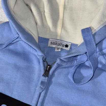 SMOKING CAUSES SWAG Zip-Up Hoodie Periwinkle