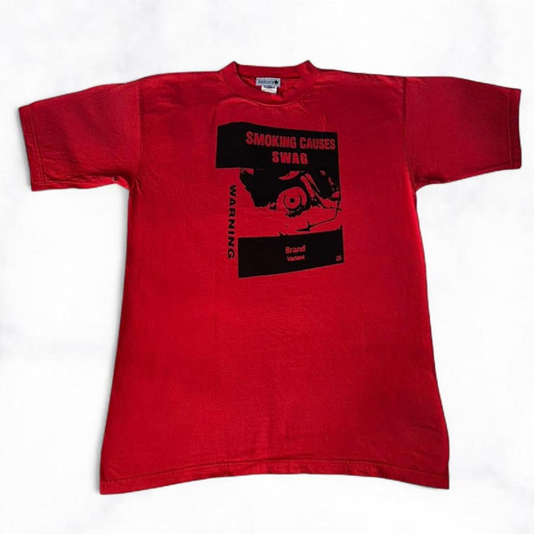 SMOKING CAUSES SWAG Tee Red