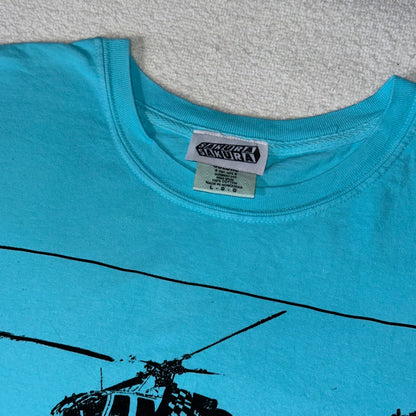 ‘if pigs could fly’ Tee Baby Blue
