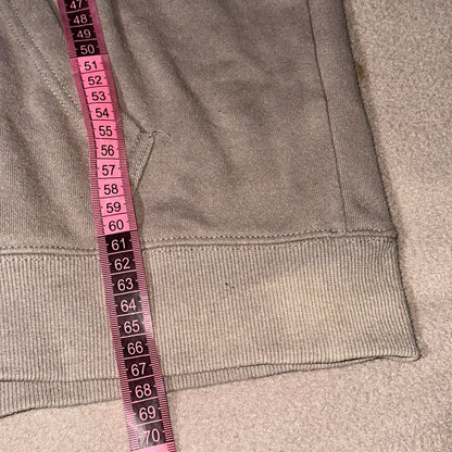 Bunny Girl Patch Zip-Up Hoodie Brown