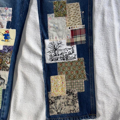 ‘Janette’ Scrap Patchwork Jeans