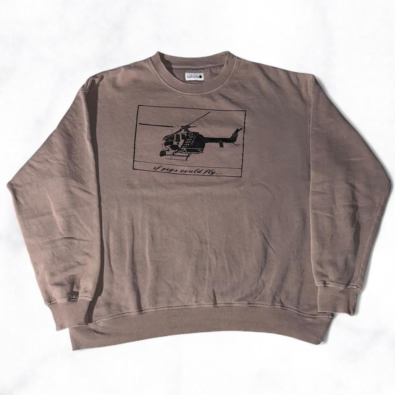 ‘if pigs could fly’ Jumper Brown