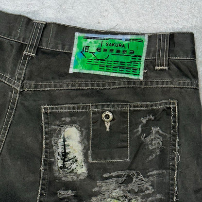 Patchwork Pocket Relaxed Pants