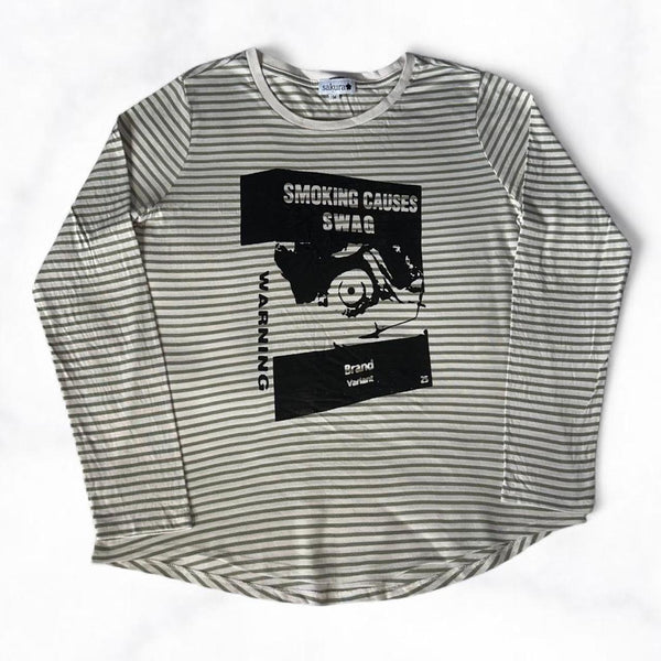 SMOKING CAUSES SWAG Long Sleeve Tee