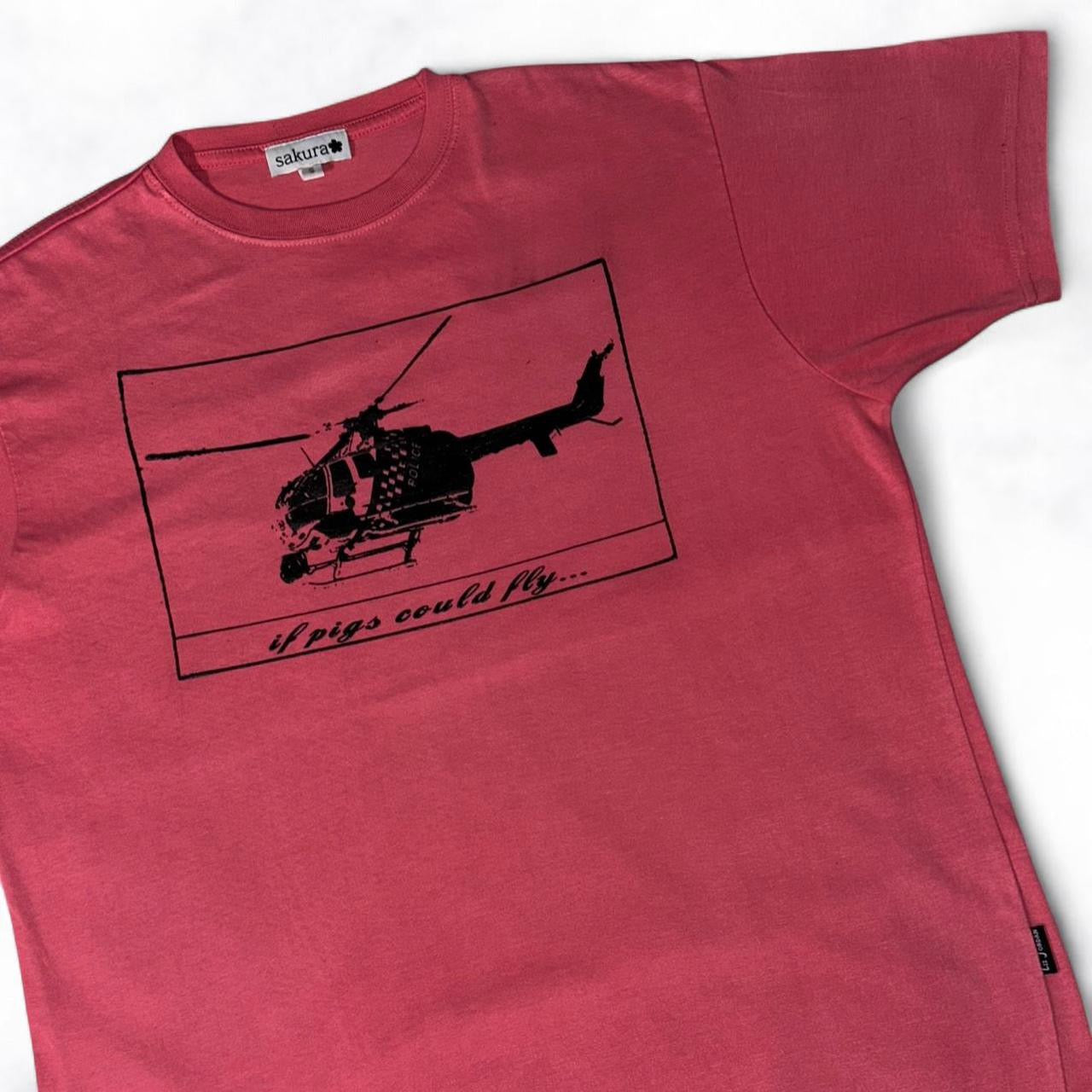 ‘if pigs could fly’  Tee Pink