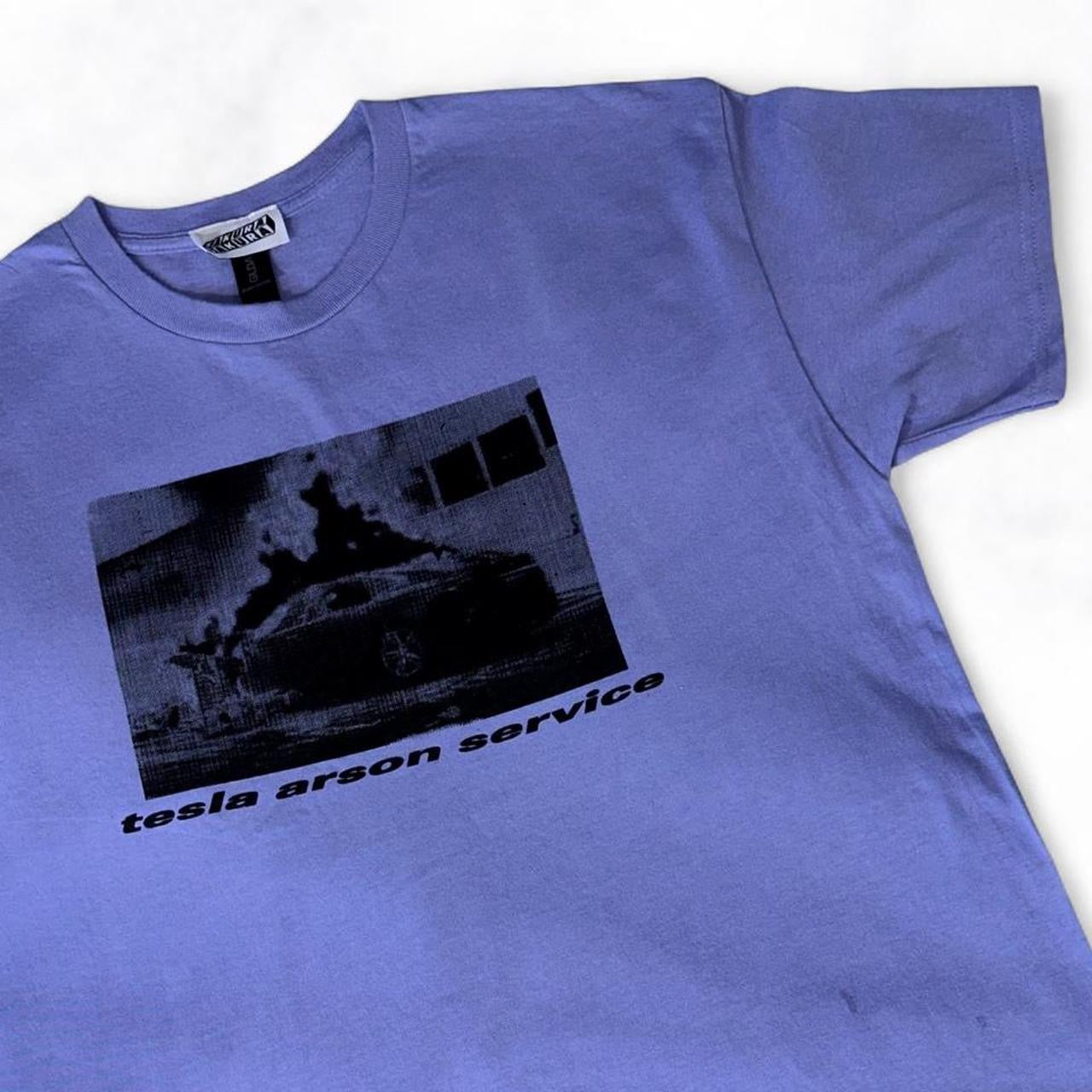 tesla arson service Tee Lavender