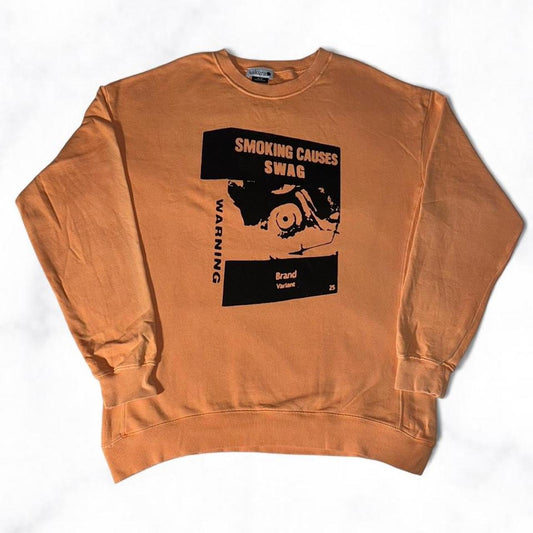 SMOKING CAUSES SWAG Jumper Coral