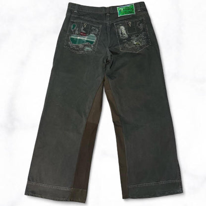 Patchwork Pocket Relaxed Pants