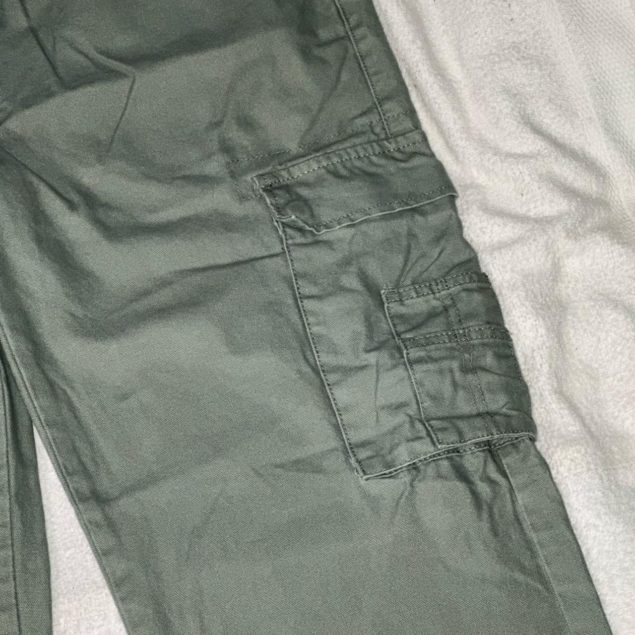 Print Cargo Pants Khaki