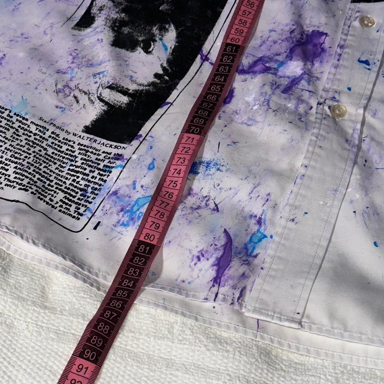 SMOKING CAUSES SWAG Paint Splatter / Patch Button Up