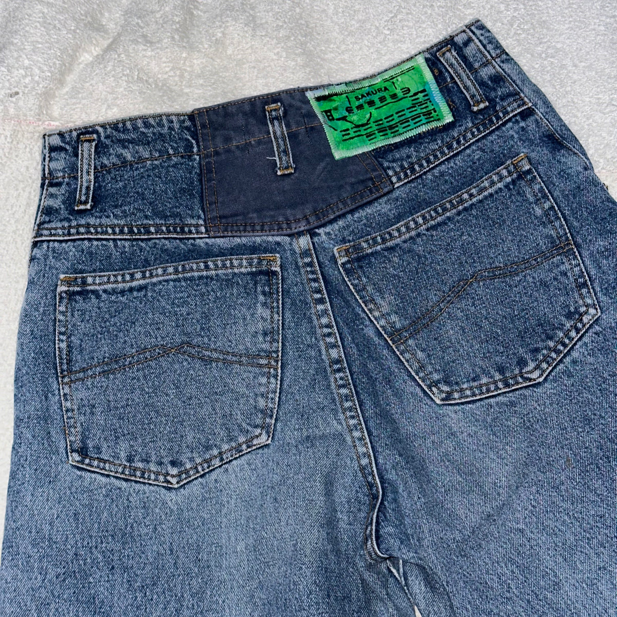Splatter Anime Print Jeans