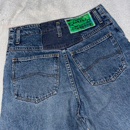 Splatter Anime Print Jeans