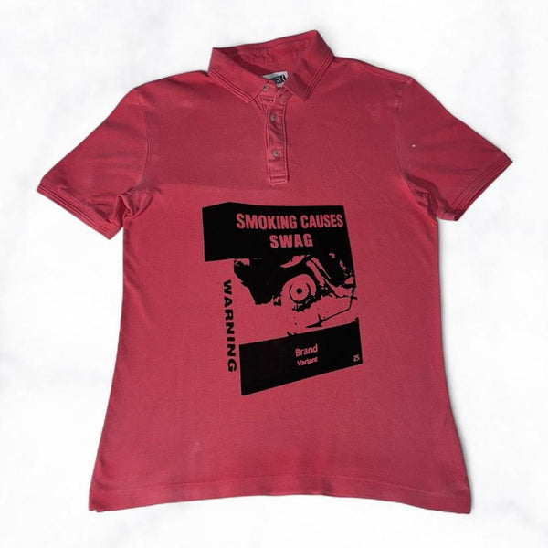 SMOKING CAUSES SWAG Polo Shirt Red