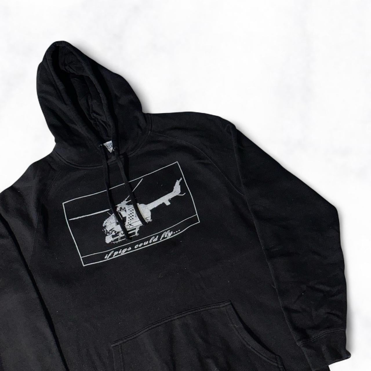‘if pigs could fly’ Hoodie Black