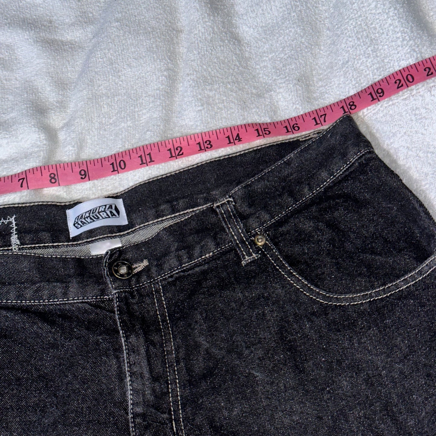 Scrap Patchwork Jorts Black