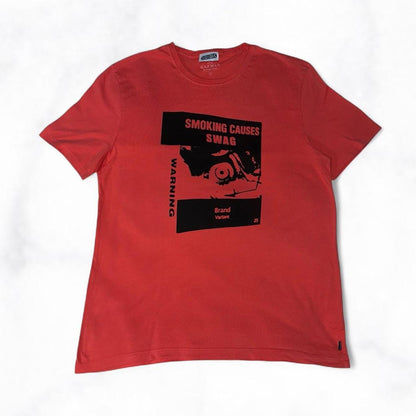 SMOKING CAUSES SWAG Tee Red