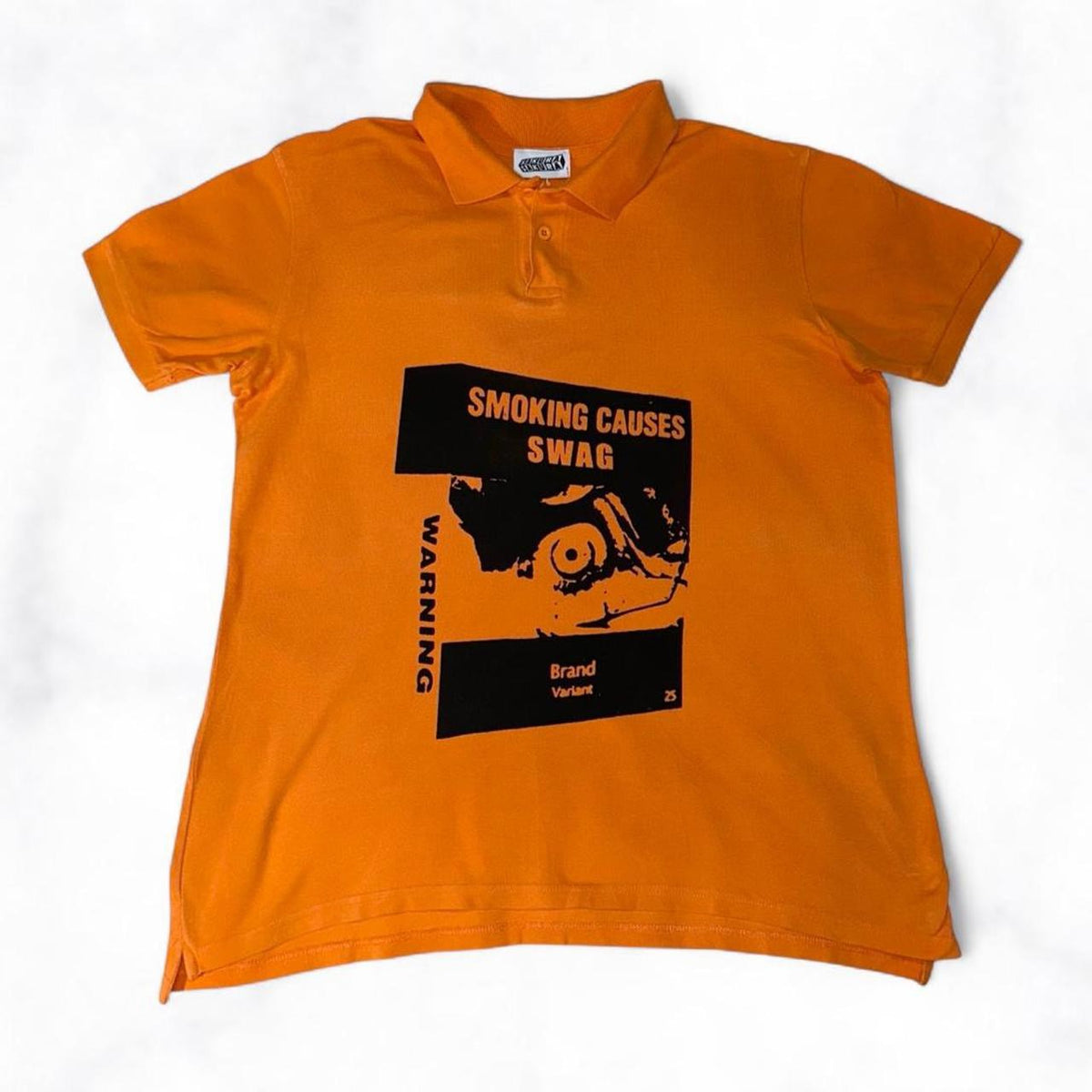 SMOKING CAUSES SWAG Polo Shirt Orange