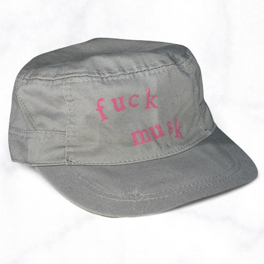 Fuck Musk Cap Grey