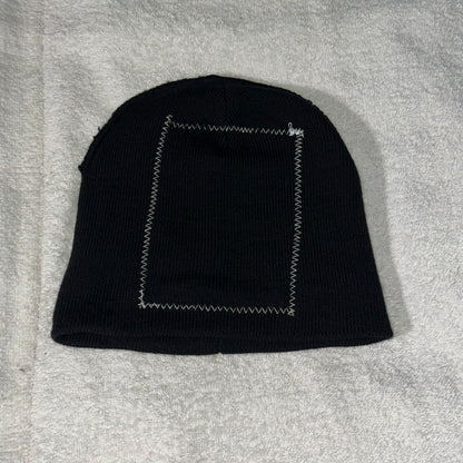 tall text denim patch Beanie