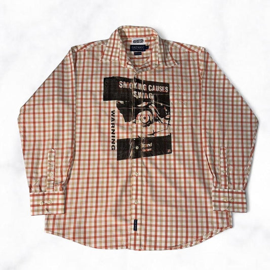 SMOKING CAUSES SWAG Shirt Orange
