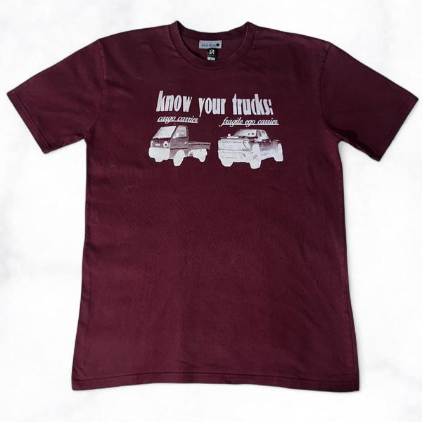 Know Your Trucks Tee Maroon
