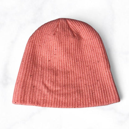 Peachy Pink Patch Beanie