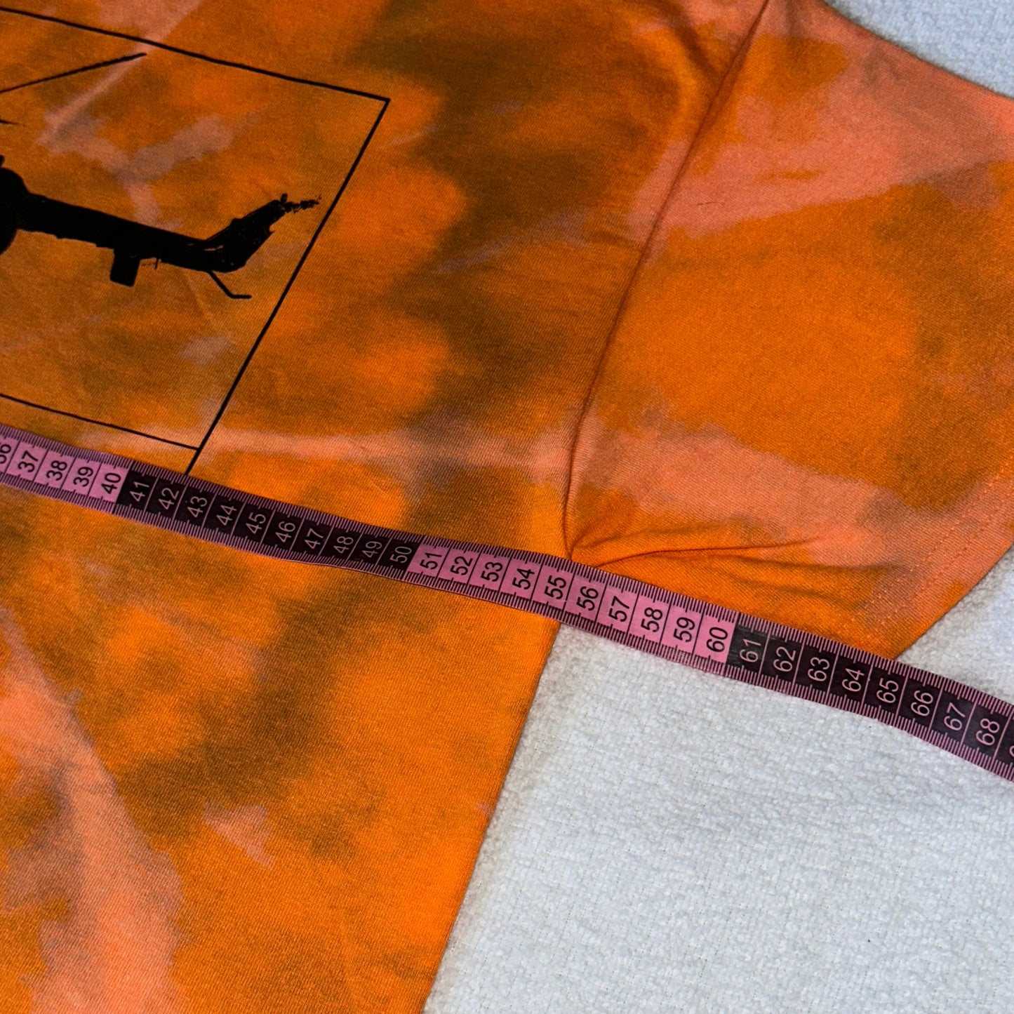 ‘if pigs could fly’ Tee Orange Tie Dye