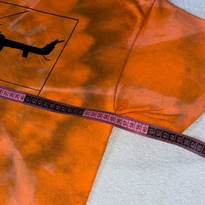 ‘if pigs could fly’ Tee Orange Tie Dye