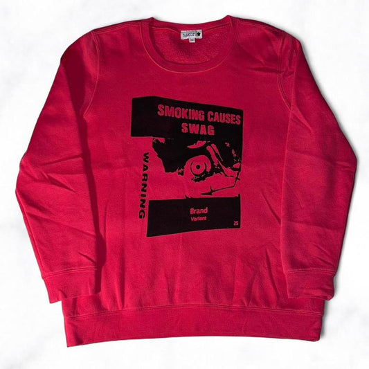 SMOKING CAUSES SWAG Jumper Hot Pink