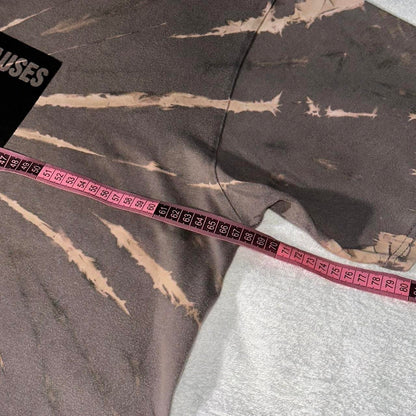 SMOKING CAUSES SWAG Tee Bleach Dye Brown