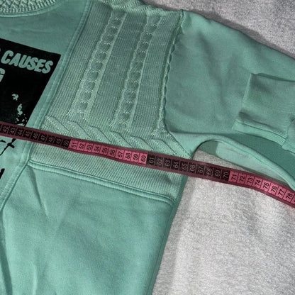 SMOKING CAUSES SWAG Knit Jumper Mint