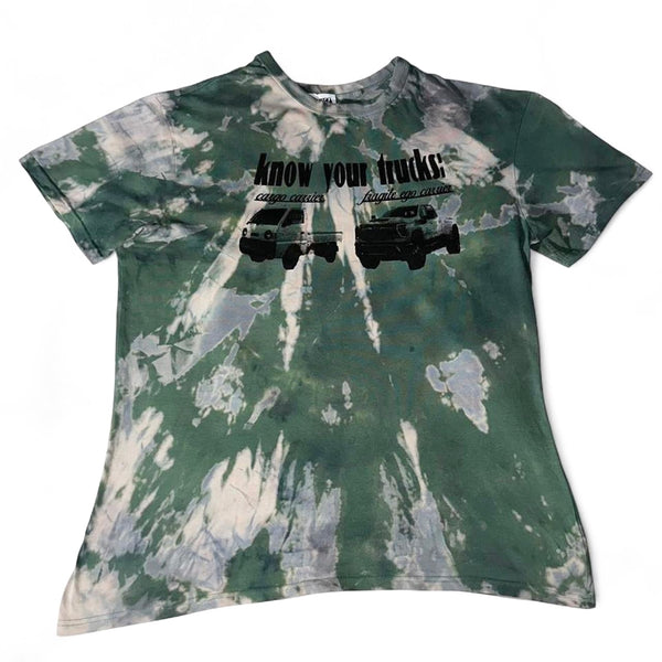 Know Your Trucks Tee Tie Dye Green