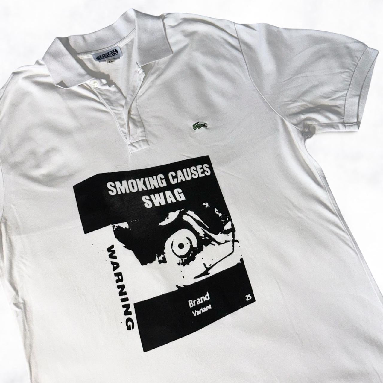 SMOKING CAUSES SWAG Lacoste Polo Shirt