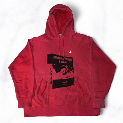 SMOKING CAUSES SWAG Champion Hoodie