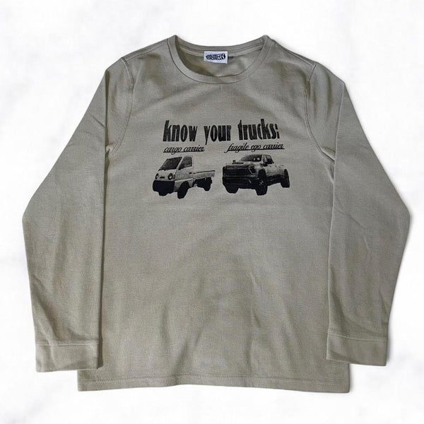 Know Your Trucks Long Sleeve Tee Grey