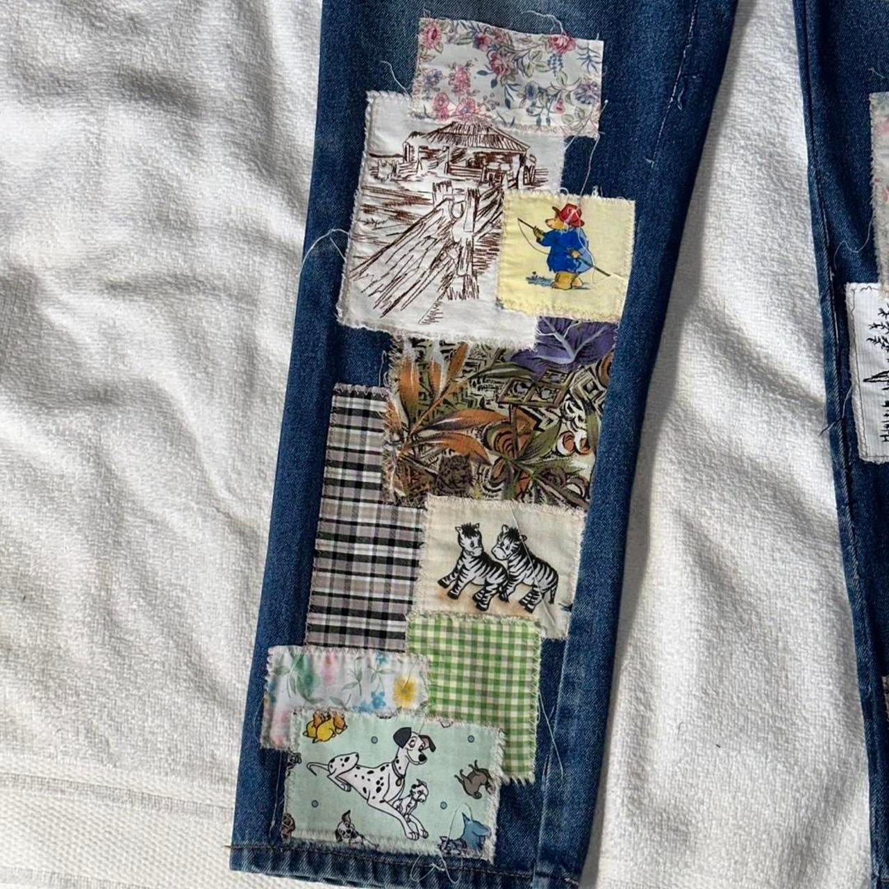 ‘Janette’ Scrap Patchwork Jeans
