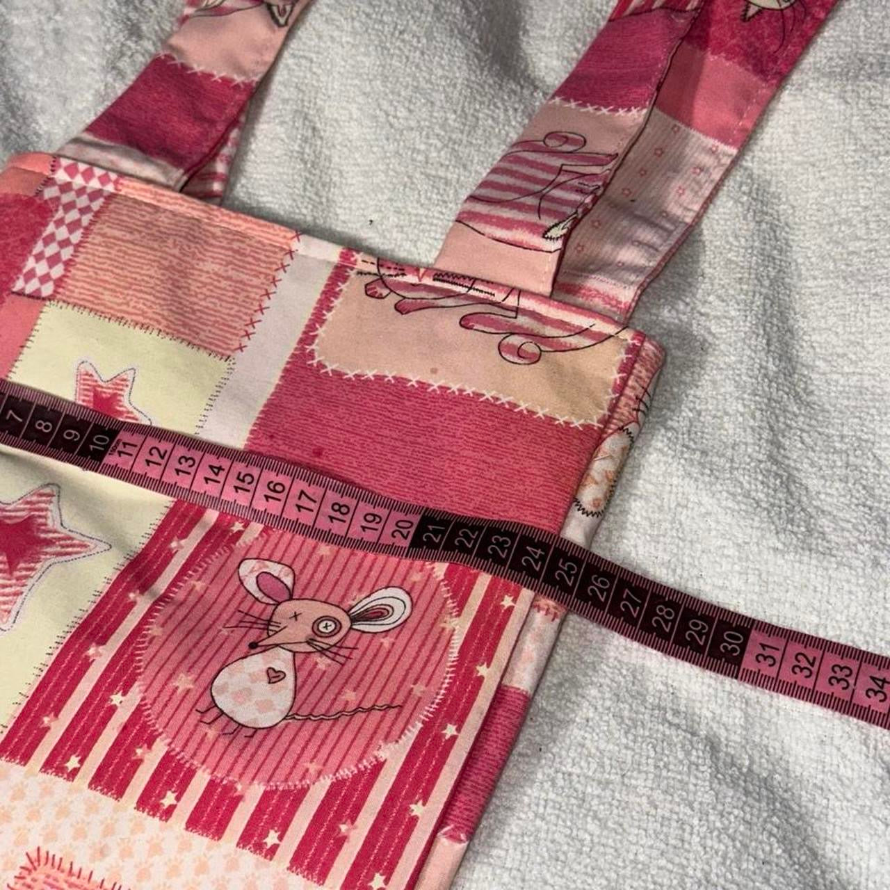 Pink Patchwork Tote Bag