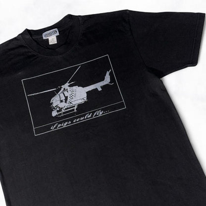 ‘if pigs could fly’ Tee Black