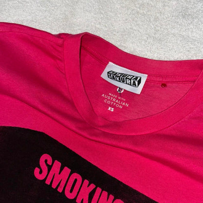 SMOKING CAUSES SWAG Baby Tee Pink