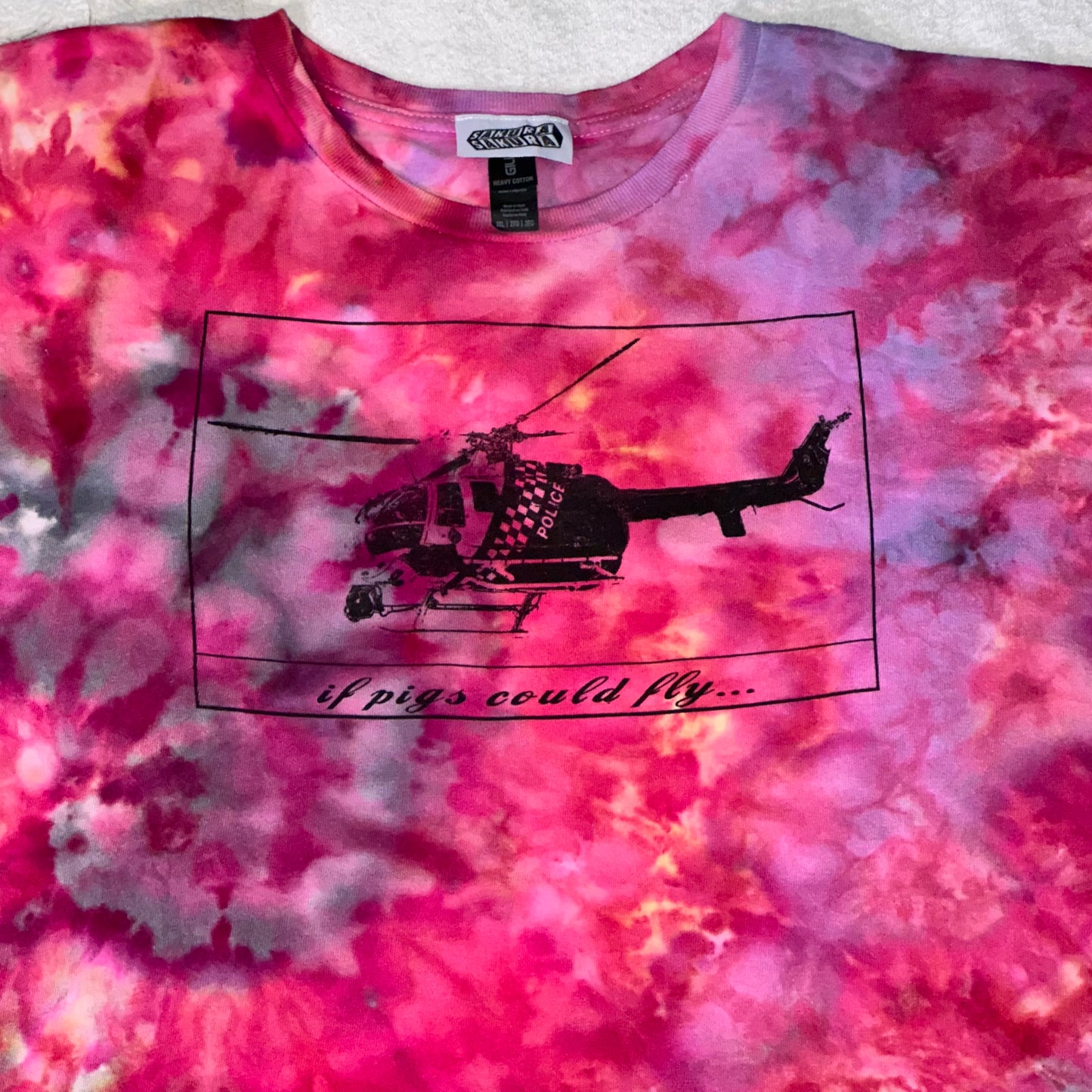 ‘if pigs could fly’ Tee Tie Dye