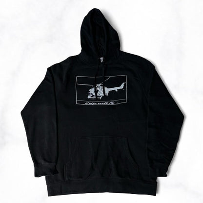 ‘if pigs could fly’ Hoodie Black