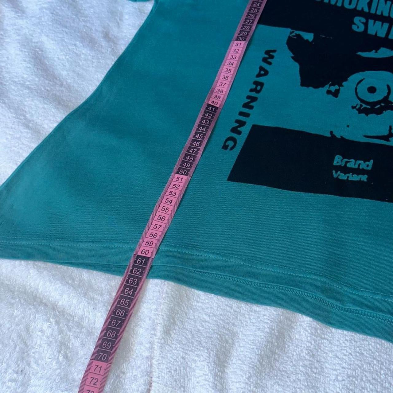SMOKING CAUSES SWAG Crop Tee Emerald