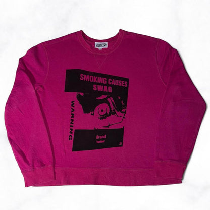 SMOKING CAUSES SWAG Jumper Pink